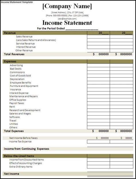 simple income statement format — excelxo.com