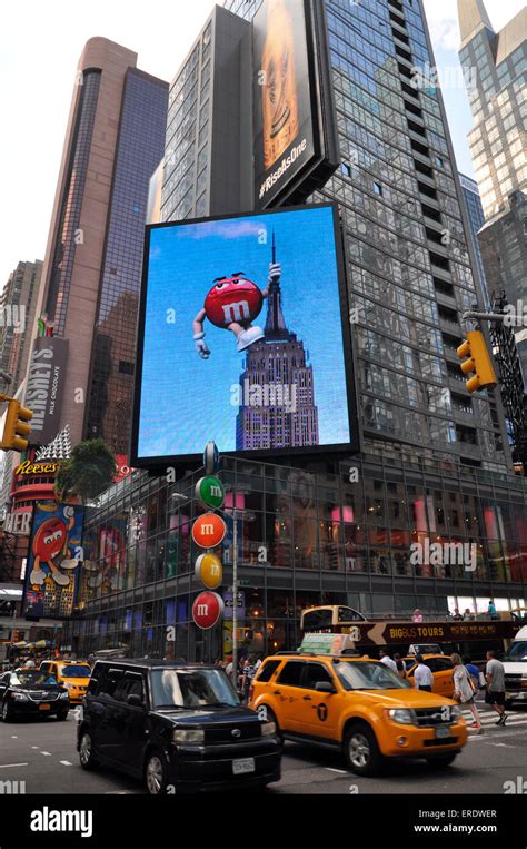 M&M Billboard, Times Square, Manhattan, New York City, New York, USA ...