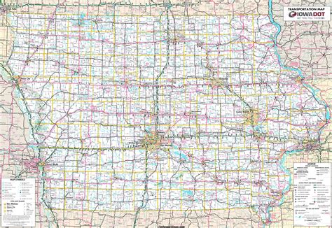 Printable Map Of Iowa