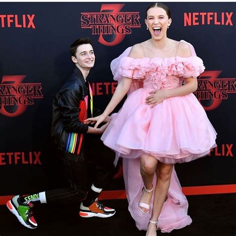 Millie Bobby Brown and Noah Schnapp attend the premiere of Stranger Things Season 3 | Bobby ...