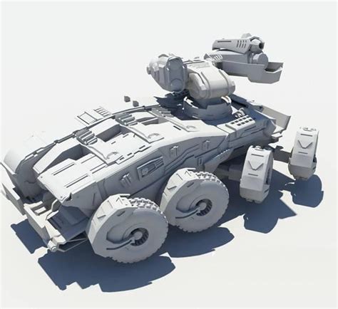 Sci-Fi Tank 3d model Maya files free download - CadNav