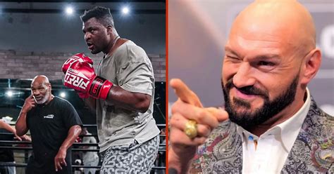 Fury Mocks Francis Ngannou And Mike Tyson Training Footage