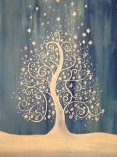 Abstract Winter Tree | Adult Art Classes | Kids Art Classes in ...