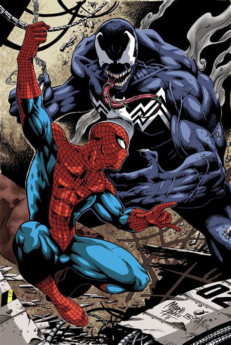 Spiderman vs Venom by Marcio Friendly : r/comicbooks