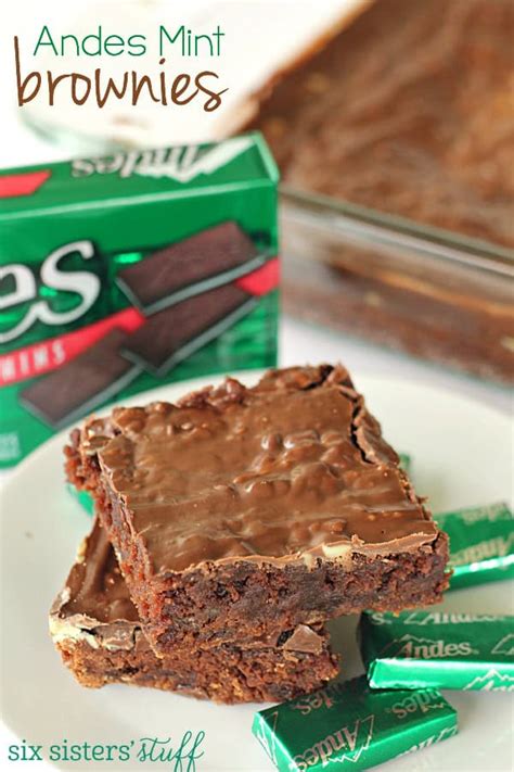 Andes Mint Brownies | Six Sisters' Stuff