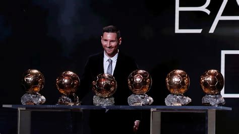 Messi hace historia al ganar su sexto Balón de Oro y rompe el empate ...