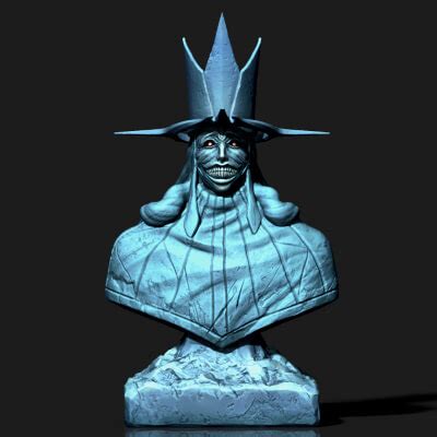 Statue of God - Solo Leveling Bust 3D Model by blackstar90