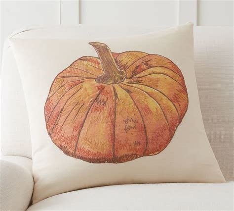 Pottery Barn Oversized Pumpkin Pillow Cover | Pumpkin pillows, Sewing ...