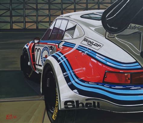 Porsche 911 Martini Racing Painting by NIKOLAOS MOSCHOUTIS | Saatchi Art