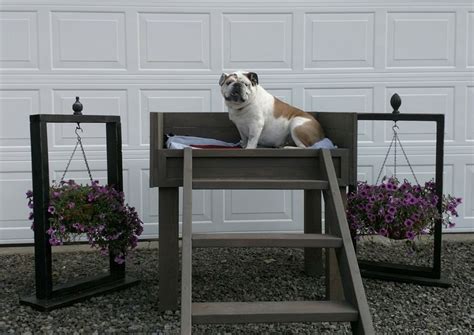 Elevated dog bed with stairs | Elevated dog bed, Dog bed, Puppies