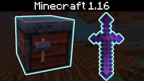 Minecraft 1.16 - Smithing Table Upgrades, Hoe Enchantments, New Nether Sounds - YouTube