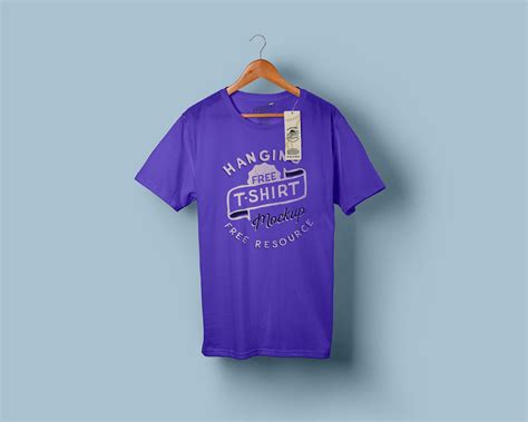 Free Hanging T-Shirt Mockup (PSD)