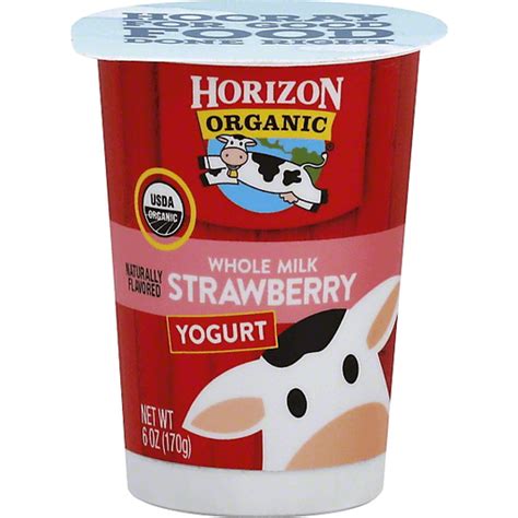 Horizon Organic Yogurt, Whole Milk, Strawberry | Organic | Market Basket