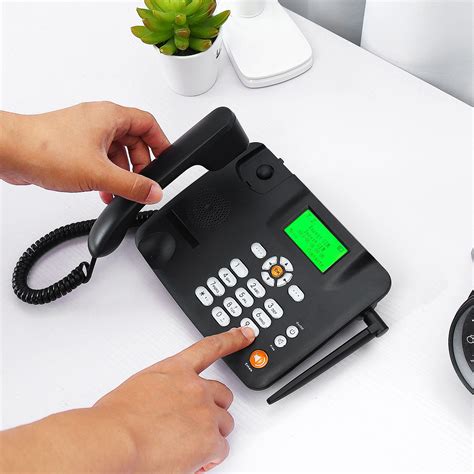 Dual SIM Card Desktop Telephone Portable Wireless Terminal GSM Desk ...