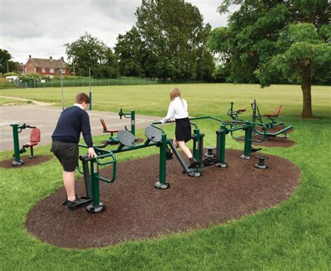 New outdoor gym at Watton Junior School in Norfolk