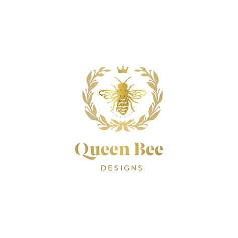 Bee Logo Design Premade Logo Gold Black Bees Logo Rose Gold Logo Honeycomb Logo Design Beauty ...