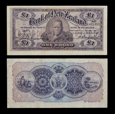 NumisBids: Mowbray Collectables Auction 32, Lot 507 : NZ BANKNOTES, BANK OF NEW ZEALAND One ...