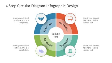 Four Step Infographic Circular Diagram for PowerPoint - SlideModel