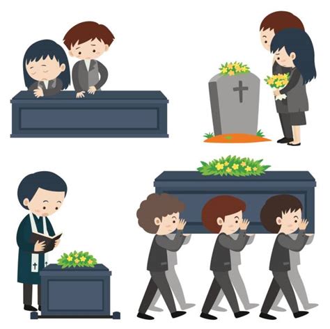 Clip Art Of A Funeral Illustrations, Royalty-Free Vector Graphics ...