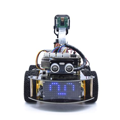 Keyestudio Raspberry Pi Smart Car Robot Kit+5 Megapixels Camera Module Python Programming For ...