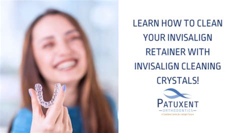 Cleaning Your Retainer With Invisalign Cleaning Crystals!