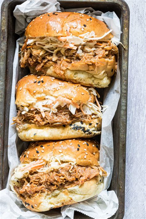 Instant Pot Pulled Chicken Sandwiches - Yummy Recipe