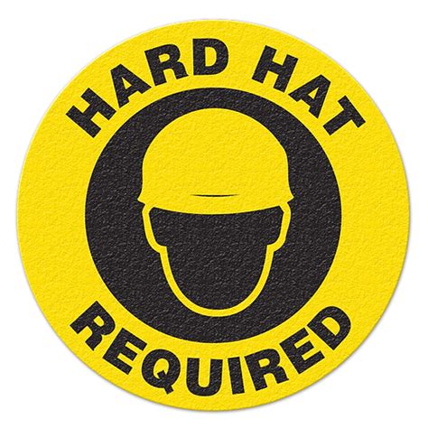 Hard Hat Required Floor Sign | incom-manufacturing