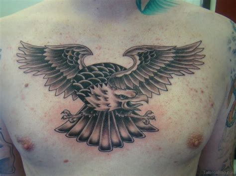 60 Graceful Eagle Tattoos On Chest