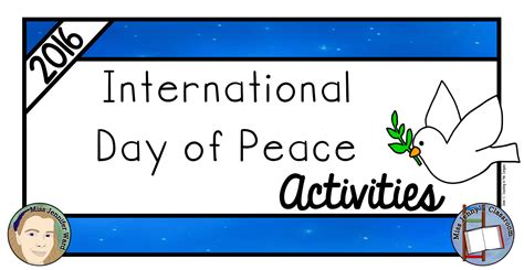 International Day of Peace 2016: Activities - Miss Jenny's Classroom ...