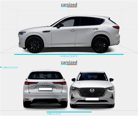 Mazda CX-60 2022-present Dimensions Side View