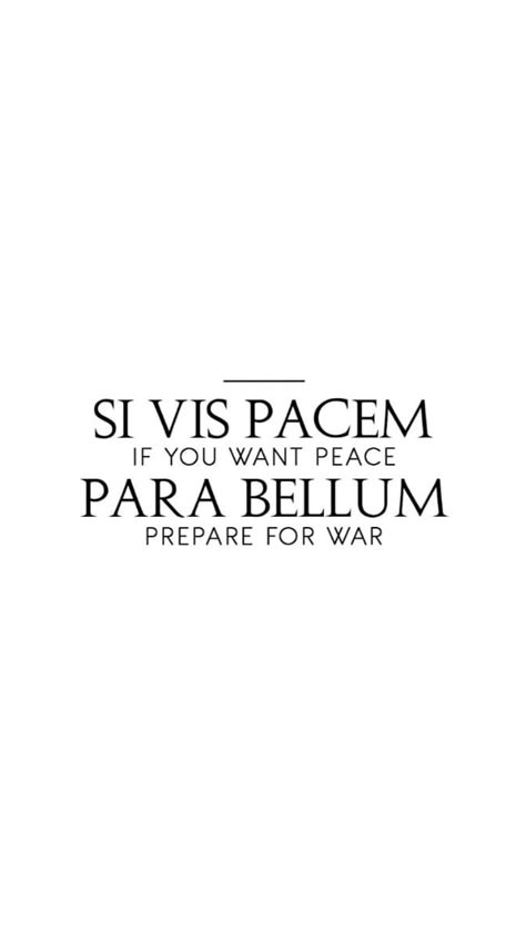 Si vis pacem para bellum – Artofit