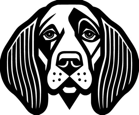 Dog, Black and White illustration 43056896 Vector Art at Vecteezy