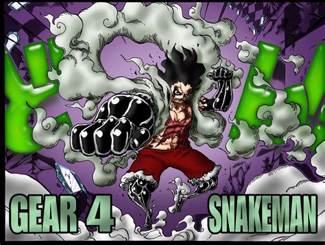 One Piece Coloring - Luffy Gear Fourth Snakeman by dooperco on DeviantArt
