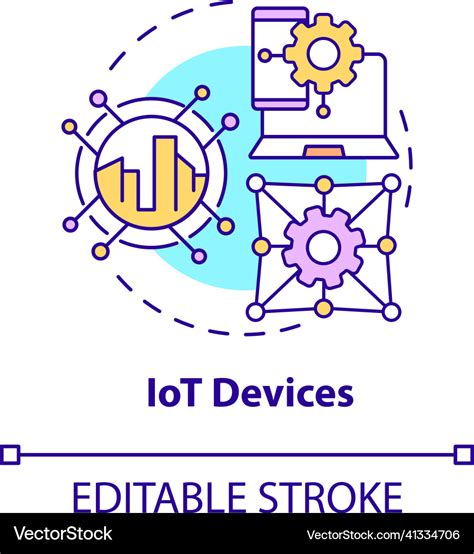 Iot devices concept icon Royalty Free Vector Image