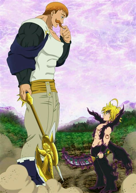 Escanor vs Meliodas | Anime 7 pecados capitales, Imagenes de meliodas ...