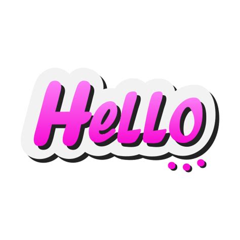 Hello Stickers - Free social media Stickers