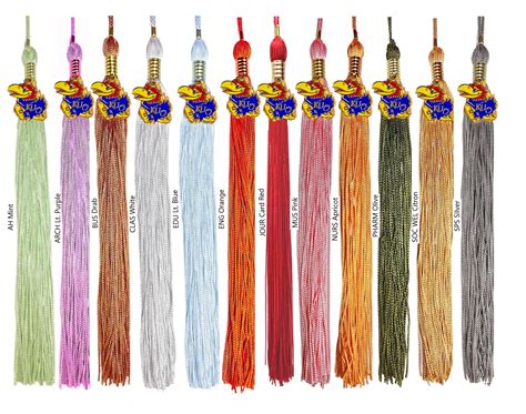 School Specific Graduation Tassels With Jayhawk Charm