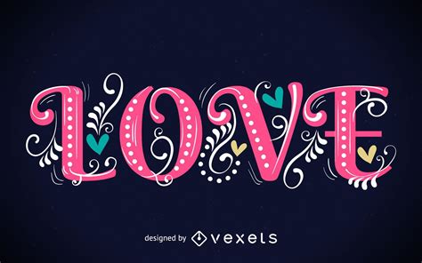 Cute Vintage Love Poster Vector Download