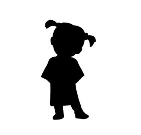 Disney Boo Silhouette From Monsters Inc Vinyl Decal Black - Etsy Canada