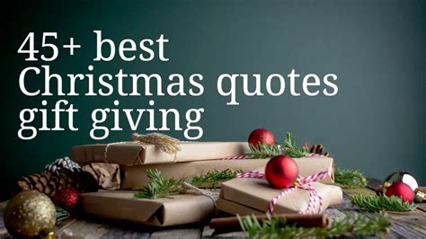 Christmas quotes gift giving