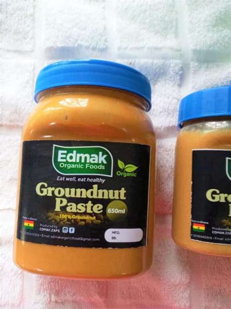 Edmak Organic Groundnut Paste |350ml | Shopwice Ghana