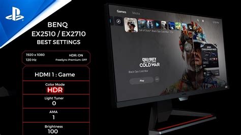 PS5: BENQ MOBIUZ EX2510 / EX2710 DO THIS FIRST FOR THE BEST SETTINGS IN CALL OF DUTY COLD WAR ...