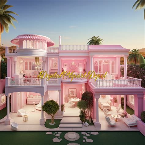 Barbie Dreamhouse Backdrop Dollhouse Barbie Digital Background - Etsy Canada