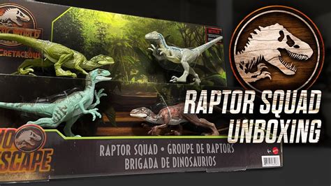 Jurassic World Camp Cretaceous Raptor Squad Blue Delta Charlie Echo Dinosaur NIB ...