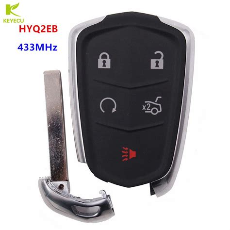 KEYECU Replacement Smart Remote Key Keyless Entry Fob 5 Button 433MHz for Cadillac XTS CTS CT6 ...