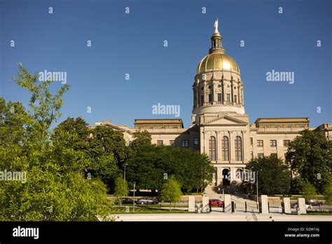 Atlanta Georgia State Capital Gold Dome City Architecture Stock Photo ...