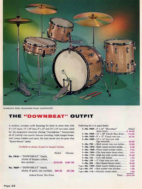 1962 Ludwig drum catalogue | Drums, Ludwig drums, Drum and bass