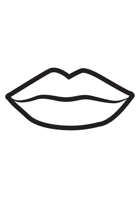 Lips Outline Free SVG File - SVG Heart | Lip outline, Outline images ...