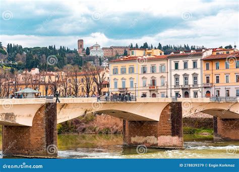 Ponte Alle Grazie is a Bridge Over the Arno River in Florence, Italy ...