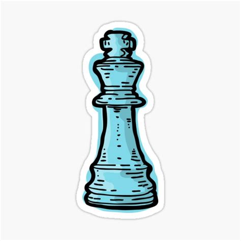 "King Piece Chess" Sticker for Sale by Wachi-A | Redbubble